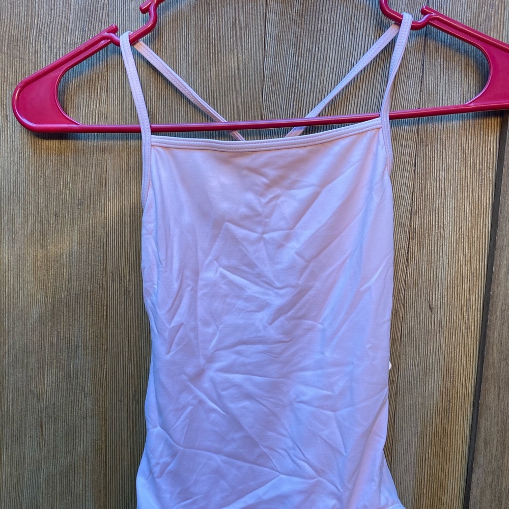 NEW Pink Double Cross Back Leotard
